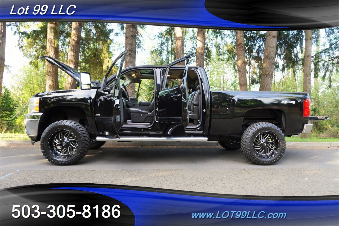2013 Chevrolet Silverado 3500 HD LTZ 4X4 6.6L Duramax Heated Leather Moon Roof  Short Bed LIFTED Black 20 Wheels NEW TIRES 1 OWNER - Photo 27 - Milwaukie, OR 97267