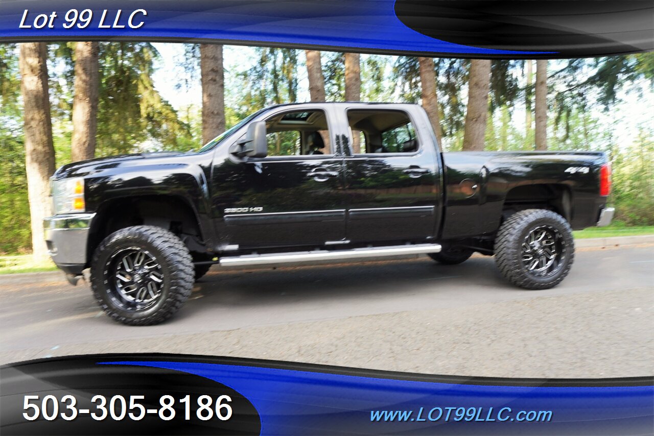 2013 Chevrolet Silverado 3500 HD LTZ 4X4 6.6L Duramax Heated Leather Moon Roof  Short Bed LIFTED Black 20 Wheels NEW TIRES 1 OWNER - Photo 5 - Milwaukie, OR 97267