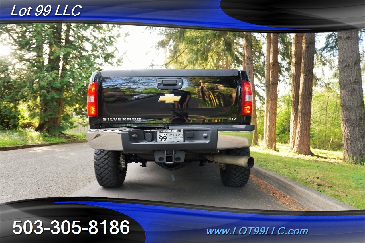 2013 Chevrolet Silverado 3500 HD LTZ 4X4 6.6L Duramax Heated Leather Moon Roof  Short Bed LIFTED Black 20 Wheels NEW TIRES 1 OWNER - Photo 10 - Milwaukie, OR 97267
