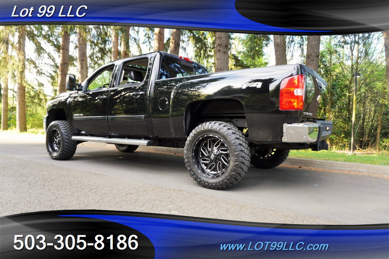 2013 Chevrolet Silverado 3500 HD LTZ 4X4 6.6L Duramax Heated Leather Moon Roof  Short Bed LIFTED Black 20 Wheels NEW TIRES 1 OWNER - Photo 11 - Milwaukie, OR 97267