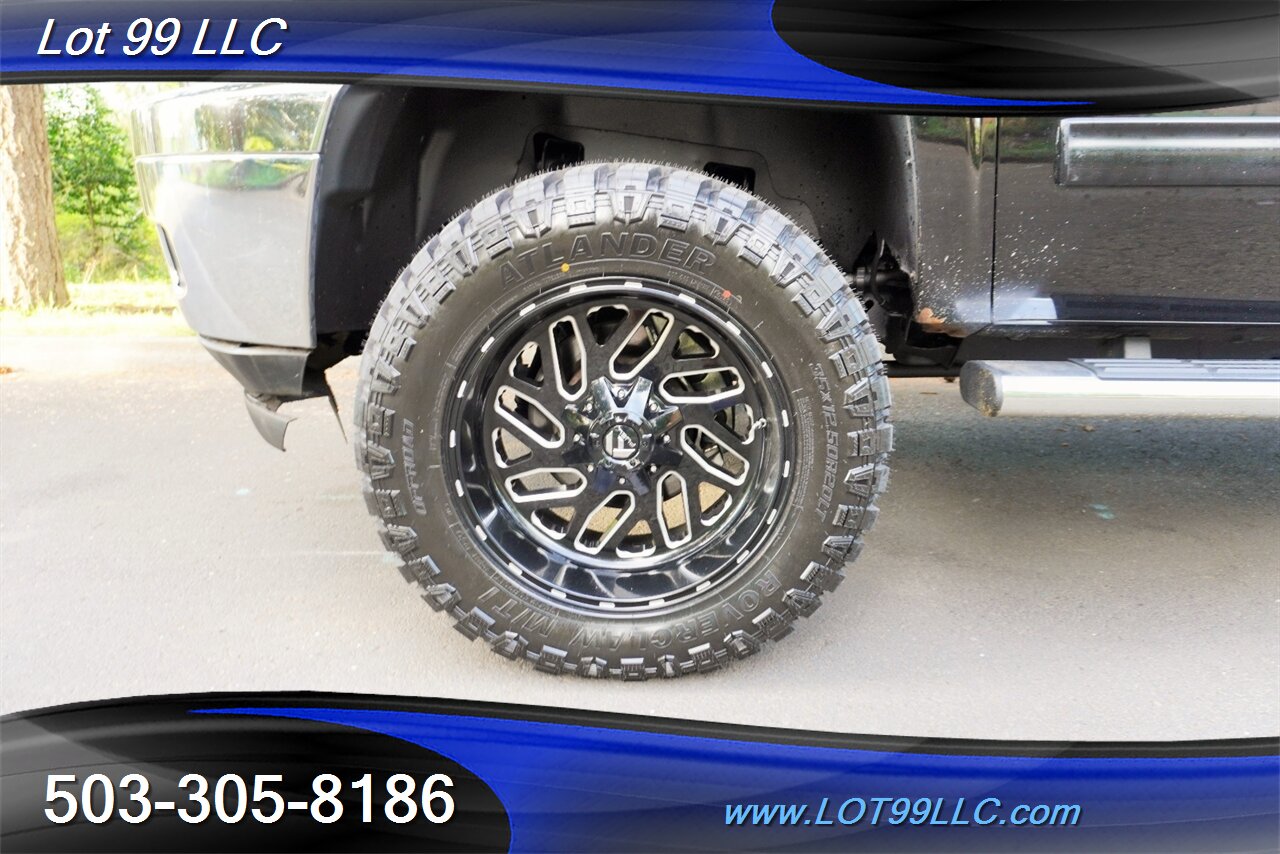 2013 Chevrolet Silverado 3500 HD LTZ 4X4 6.6L Duramax Heated Leather Moon Roof  Short Bed LIFTED Black 20 Wheels NEW TIRES 1 OWNER - Photo 34 - Milwaukie, OR 97267