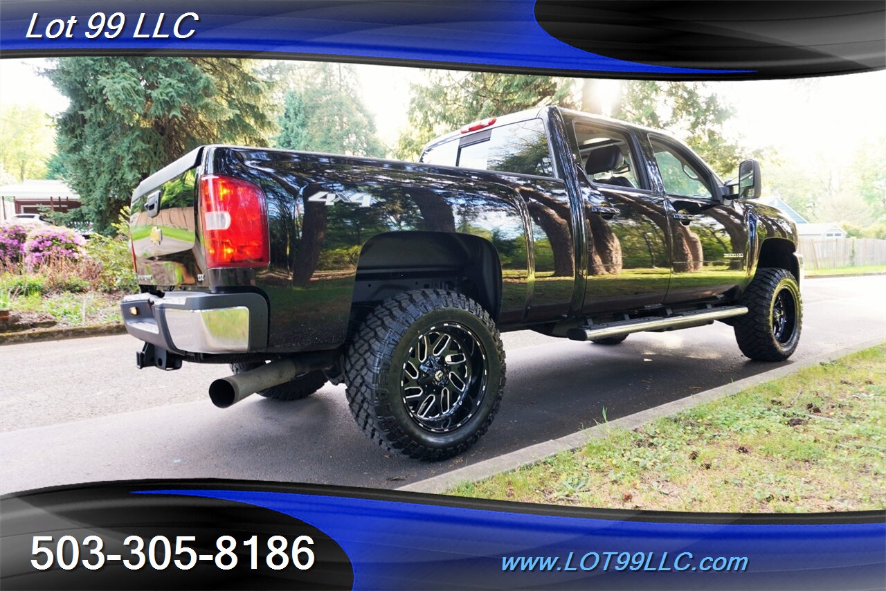 2013 Chevrolet Silverado 3500 HD LTZ 4X4 6.6L Duramax Heated Leather Moon Roof  Short Bed LIFTED Black 20 Wheels NEW TIRES 1 OWNER - Photo 9 - Milwaukie, OR 97267
