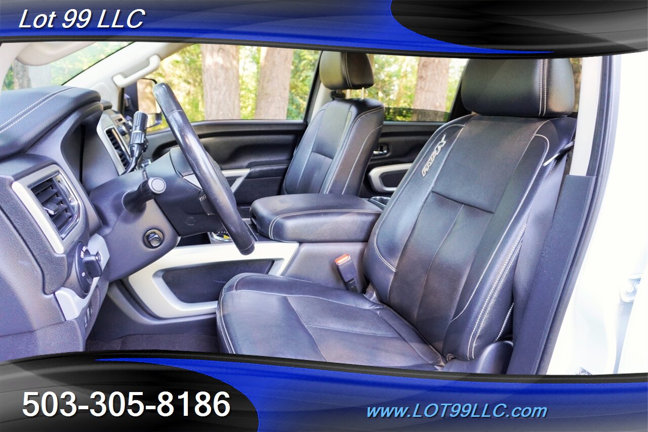 2019 Nissan Titan PRO-4X 4x4 V8 5.5L Auto Heated Leather Seats GPS  Premium Wheels NEW TIRES Local Trade - Photo 13 - Milwaukie, OR 97267