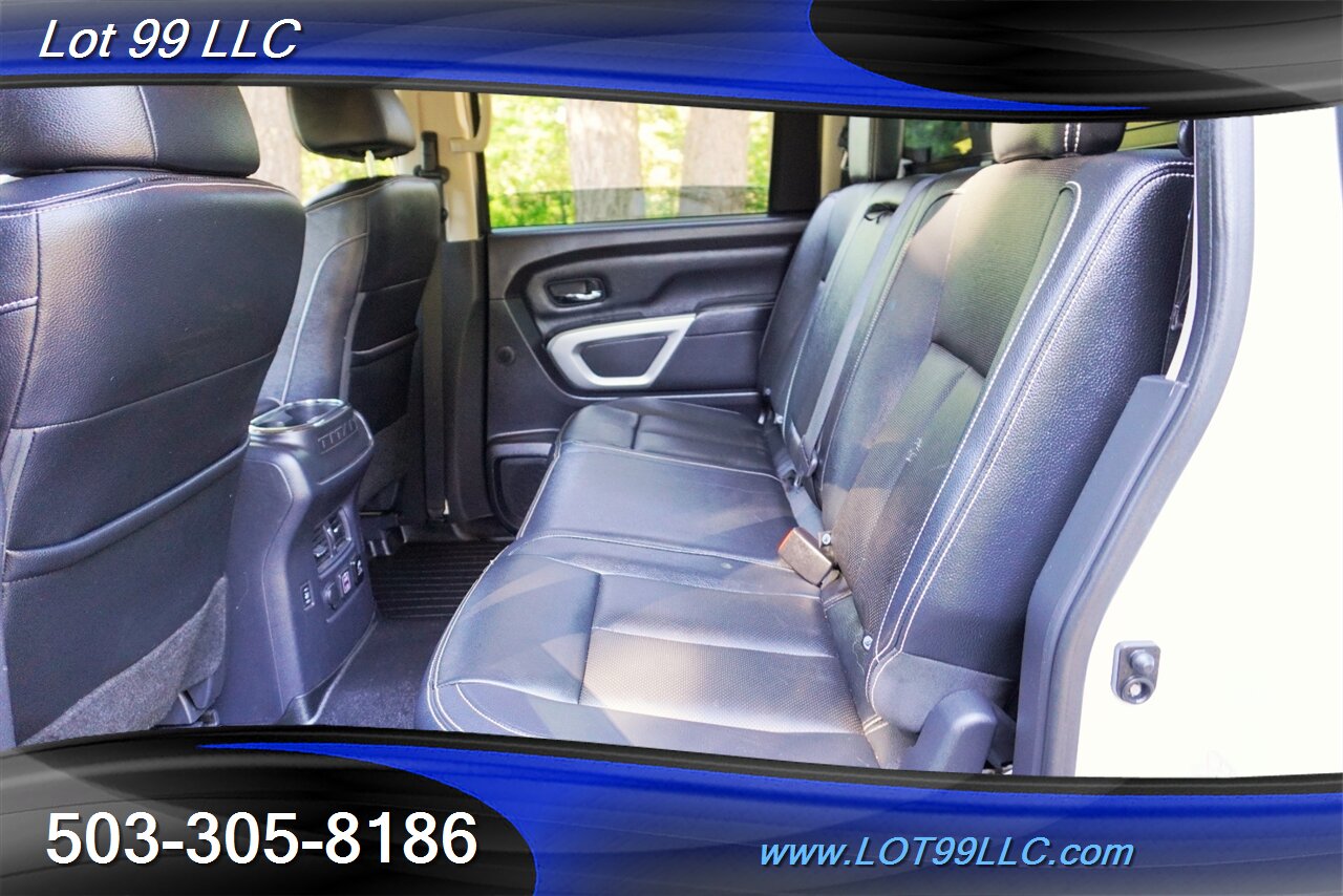 2019 Nissan Titan PRO-4X 4x4 V8 5.5L Auto Heated Leather Seats GPS  Premium Wheels NEW TIRES Local Trade - Photo 14 - Milwaukie, OR 97267
