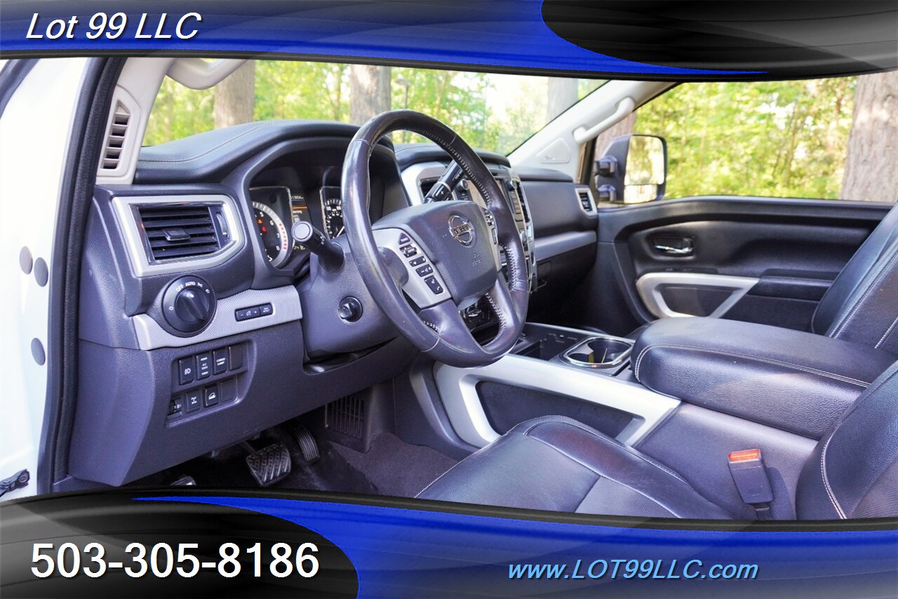 2019 Nissan Titan PRO-4X 4x4 V8 5.5L Auto Heated Leather Seats GPS  Premium Wheels NEW TIRES Local Trade - Photo 12 - Milwaukie, OR 97267