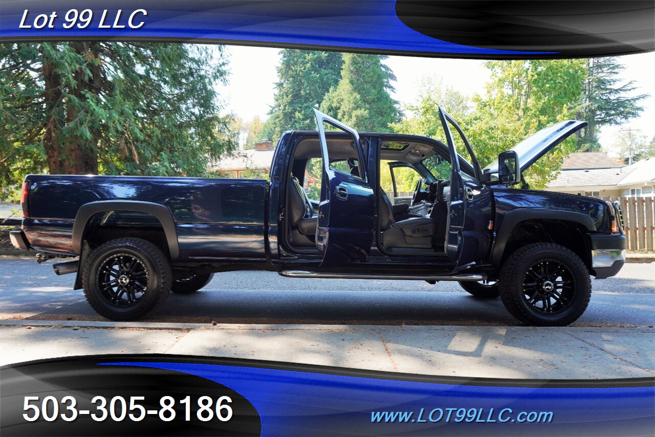 2005 Chevrolet Silverado 2500 LT 4dr Crew Cab 4X4 6.6L Duramax NEW HEADGASKET Leather Moon Roof LONG Bed LIFTED Black Wheels Newer Tires - Photo 33 - Milwaukie, OR 97267