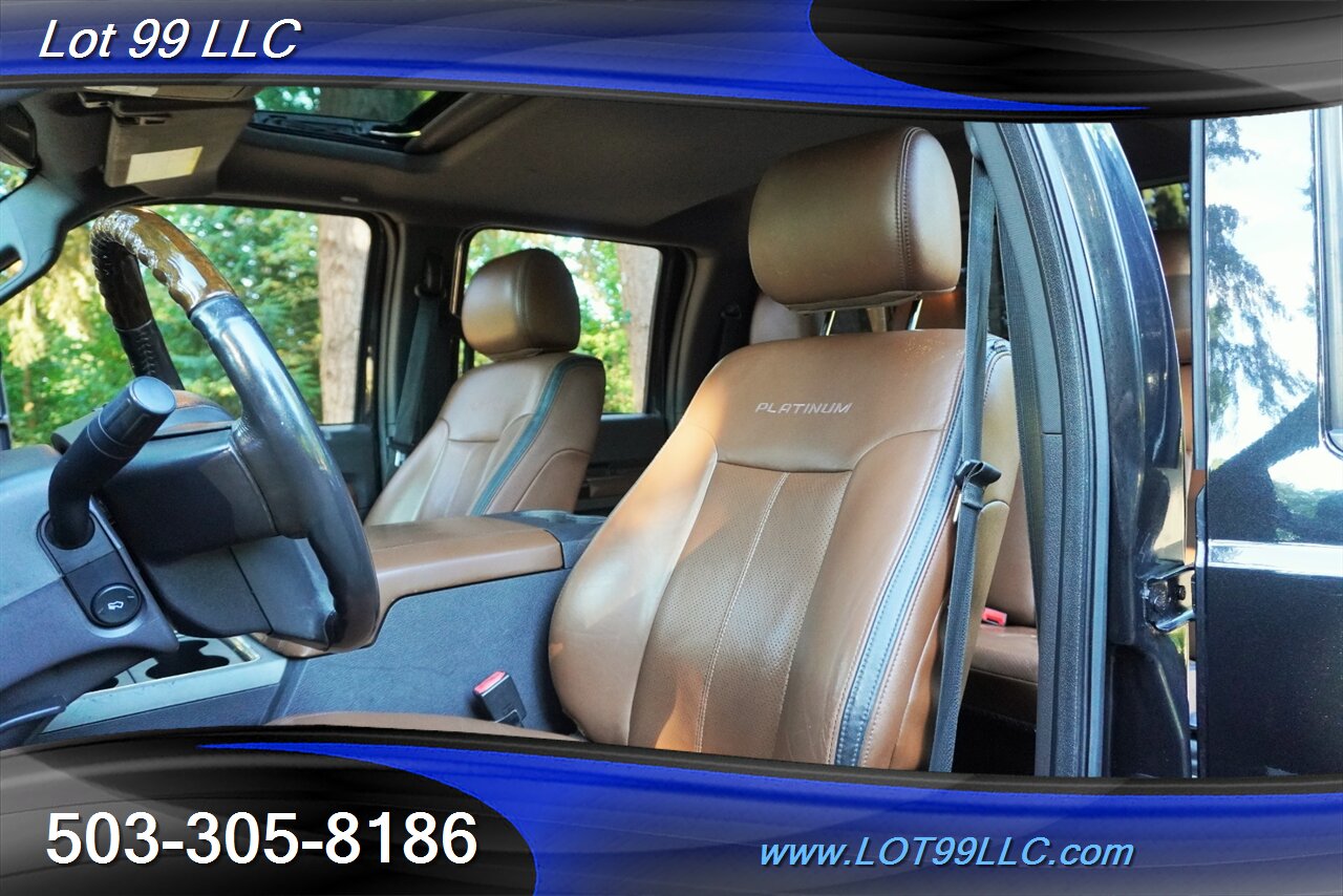2014 Ford F-250 Platinum 4X4 6.7L Power Stroke Heated AC Leather  Moon Roof FULL THROTTLE SUSEPNSION LIFT 22 WHEELS NEW 40 TIRES - Photo 12 - Milwaukie, OR 97267