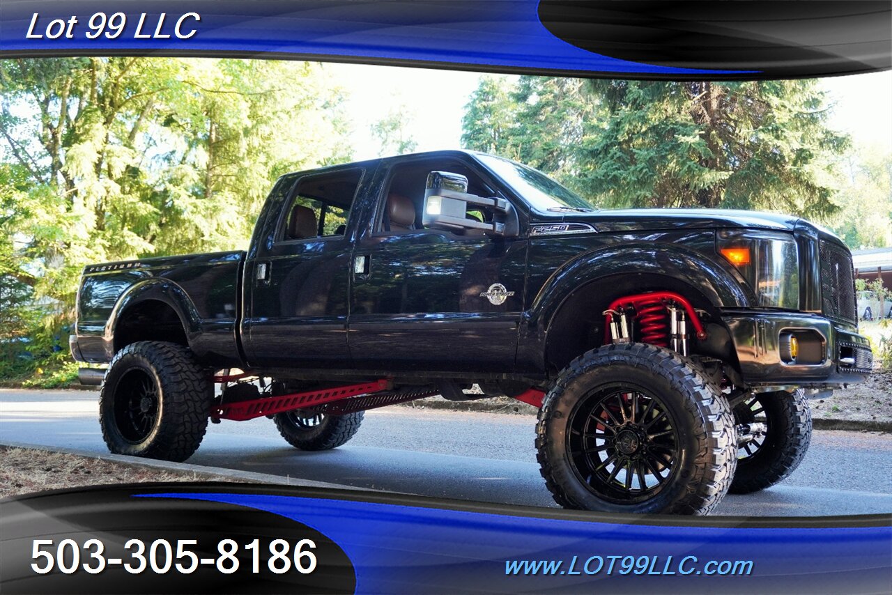 2014 Ford F-250 Platinum 4X4 6.7L Power Stroke Heated AC Leather  Moon Roof FULL THROTTLE SUSEPNSION LIFT 22 WHEELS NEW 40 TIRES - Photo 7 - Milwaukie, OR 97267