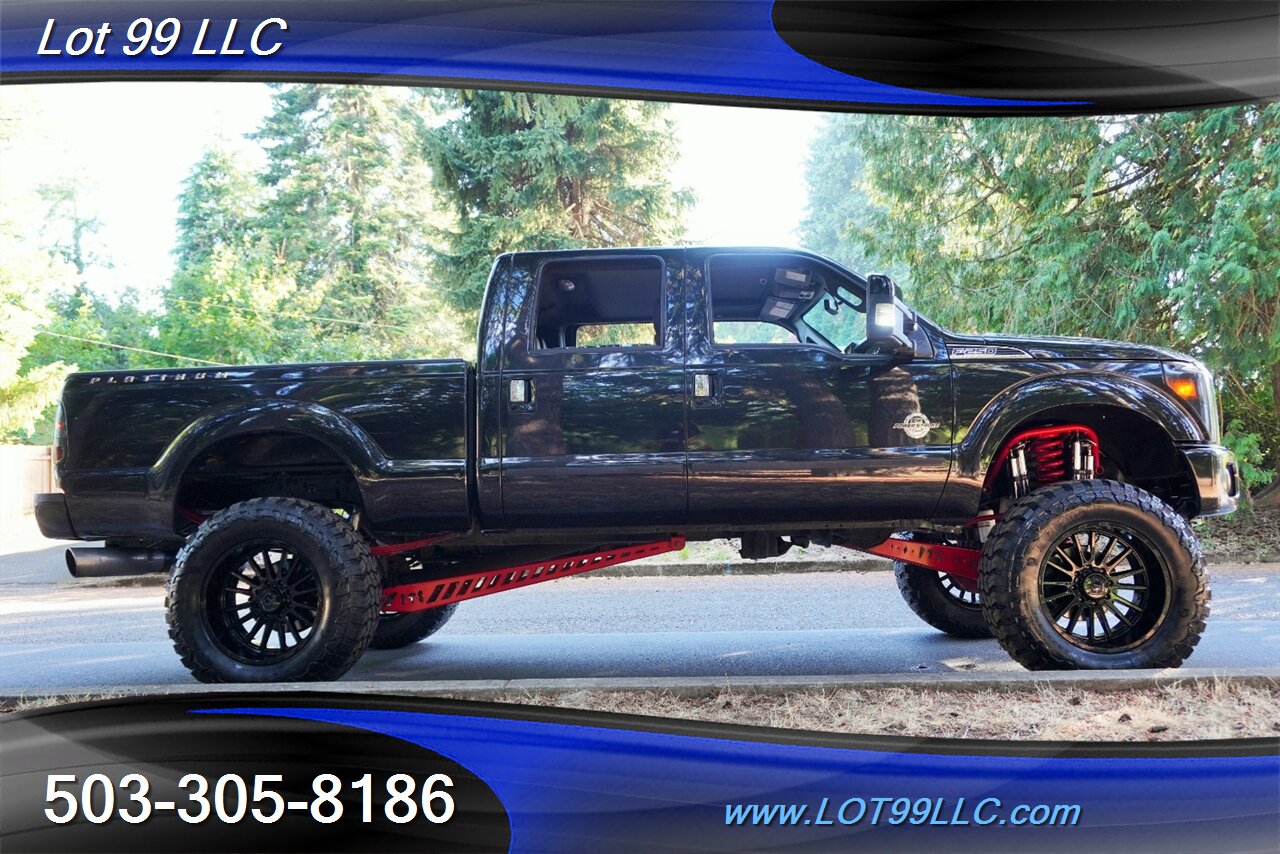 2014 Ford F-250 Platinum 4X4 6.7L Power Stroke Heated AC Leather  Moon Roof FULL THROTTLE SUSEPNSION LIFT 22 WHEELS NEW 40 TIRES - Photo 8 - Milwaukie, OR 97267