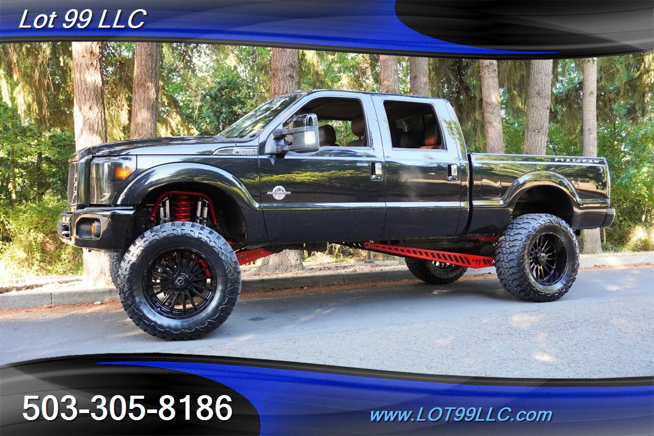 2014 Ford F-250 Platinum 4X4 6.7L Power Stroke Heated AC Leather  Moon Roof FULL THROTTLE SUSEPNSION LIFT 22 WHEELS NEW 40 TIRES - Photo 5 - Milwaukie, OR 97267