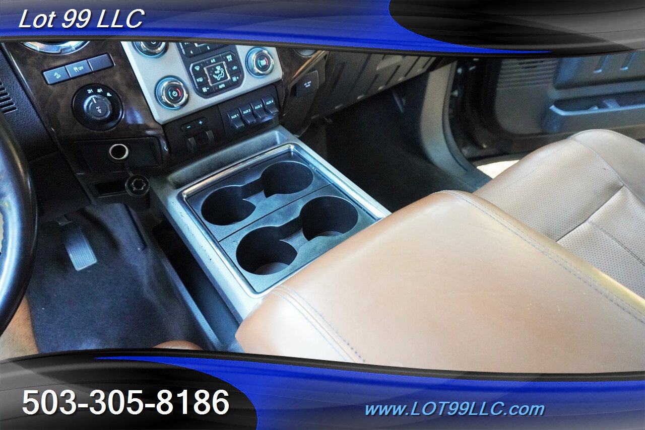 2014 Ford F-250 Platinum 4X4 6.7L Power Stroke Heated AC Leather  Moon Roof FULL THROTTLE SUSEPNSION LIFT 22 WHEELS NEW 40 TIRES - Photo 28 - Milwaukie, OR 97267