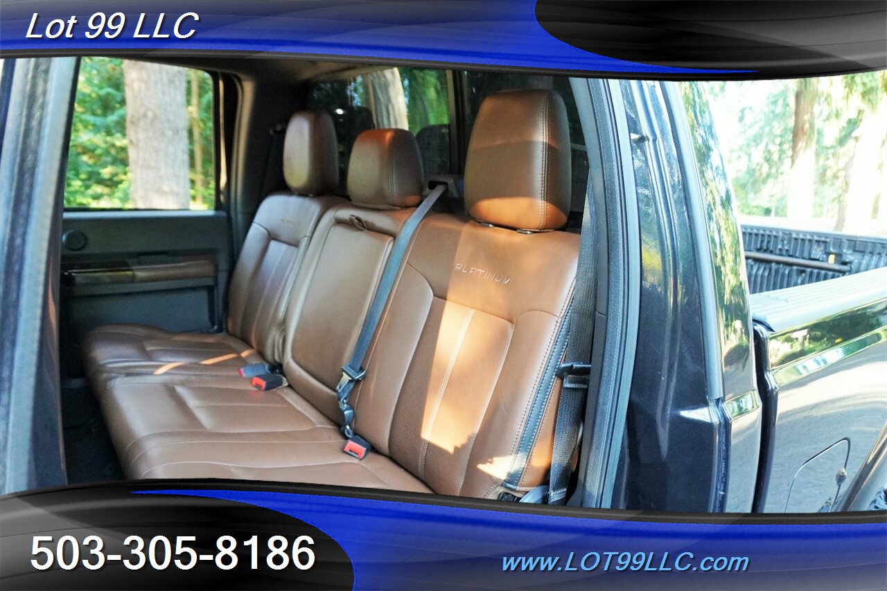 2014 Ford F-250 Platinum 4X4 6.7L Power Stroke Heated AC Leather  Moon Roof FULL THROTTLE SUSEPNSION LIFT 22 WHEELS NEW 40 TIRES - Photo 14 - Milwaukie, OR 97267
