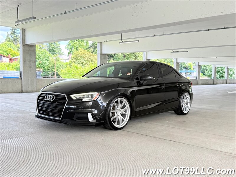 2018 Audi A3 2.0T Premium 70k Miles Htd Leather Roof Lowered  35MPG  Navigation Camera Moon Roof 19