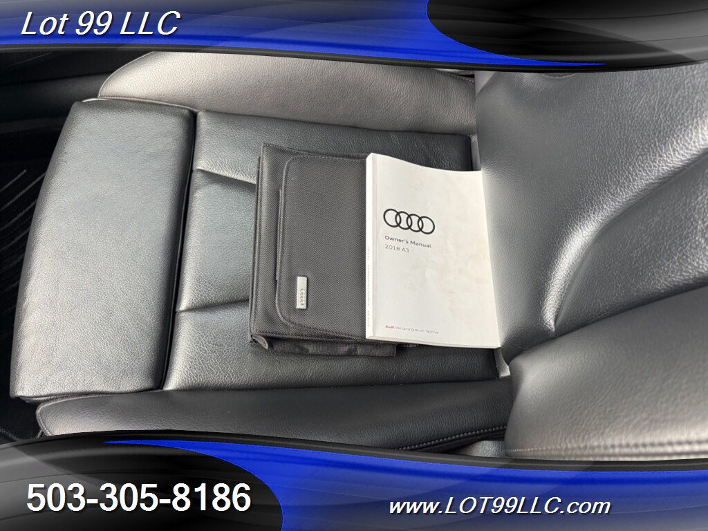2018 Audi A3 2.0T Premium 70k Miles Htd Leather Roof Lowered  35MPG  Navigation Camera Moon Roof 19 " Wheels - Photo 50 - Milwaukie, OR 97267