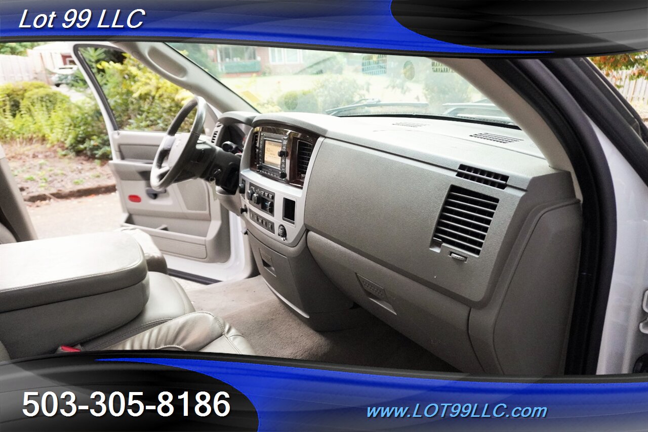 2008 Dodge Ram 2500 Laramie 4X4 6.7L Cummins Diesel Heated Leather  Seats Moon Roof Premium Wheels Newer Tires - Photo 17 - Milwaukie, OR 97267