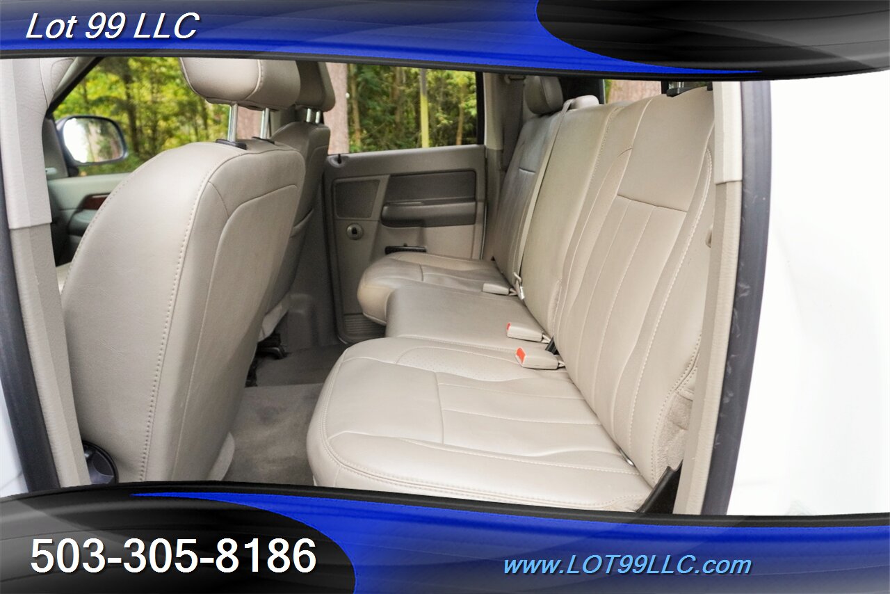 2008 Dodge Ram 2500 Laramie 4X4 6.7L Cummins Diesel Heated Leather  Seats Moon Roof Premium Wheels Newer Tires - Photo 14 - Milwaukie, OR 97267