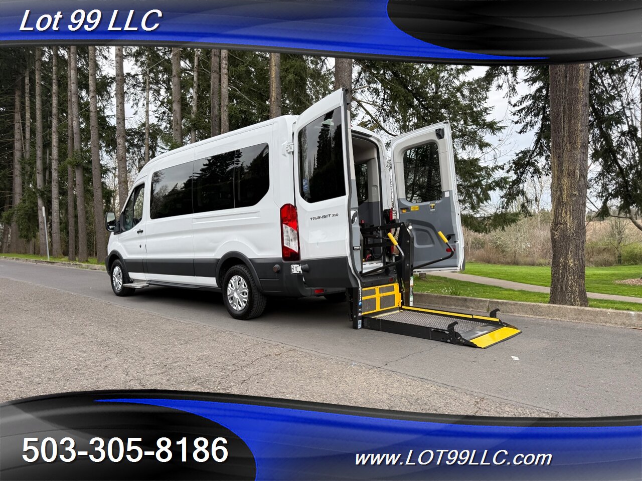 2015 Ford Transit T350 WHEELCHAIR VAN 8 Passenger 125k 1-Owner  34 " BraunMobility Rear Lift Vinyl  Seats - Photo 21 - Milwaukie, OR 97267