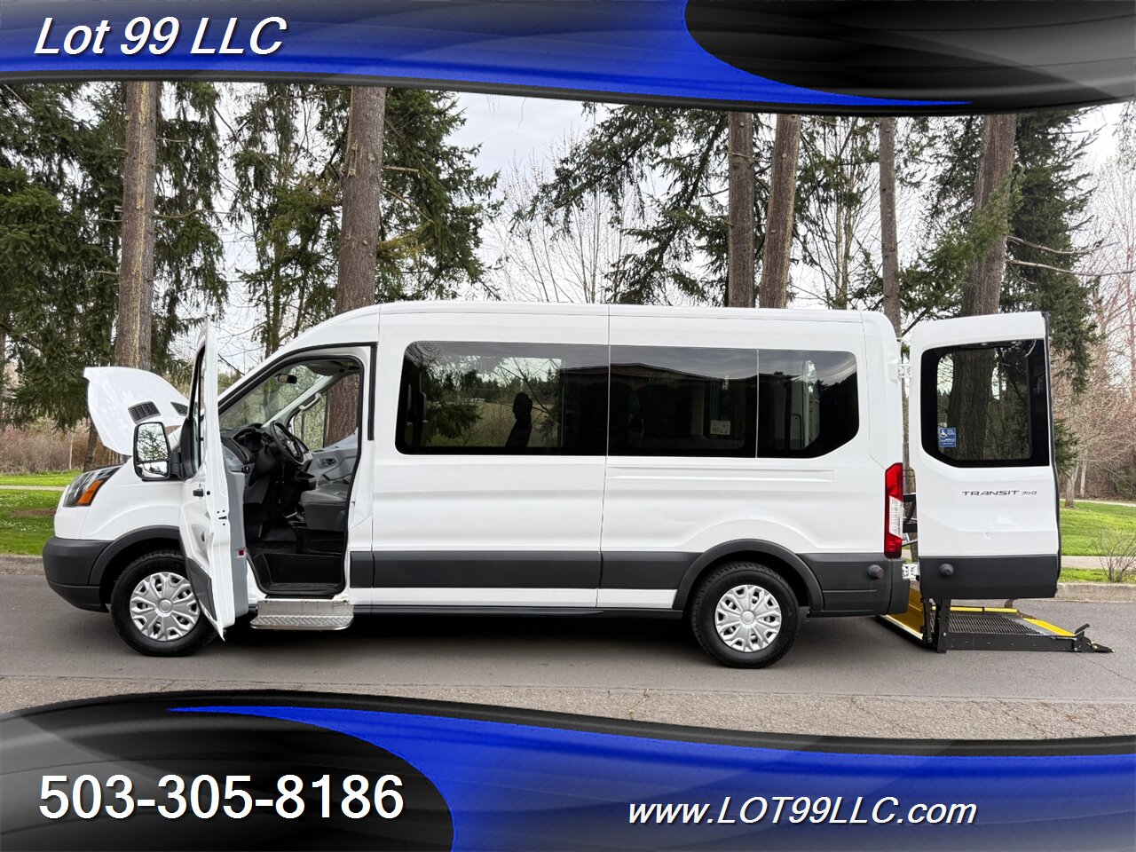 2015 Ford Transit T350 WHEELCHAIR VAN 8 Passenger 125k 1-Owner  34 " BraunMobility Rear Lift Vinyl  Seats - Photo 22 - Milwaukie, OR 97267