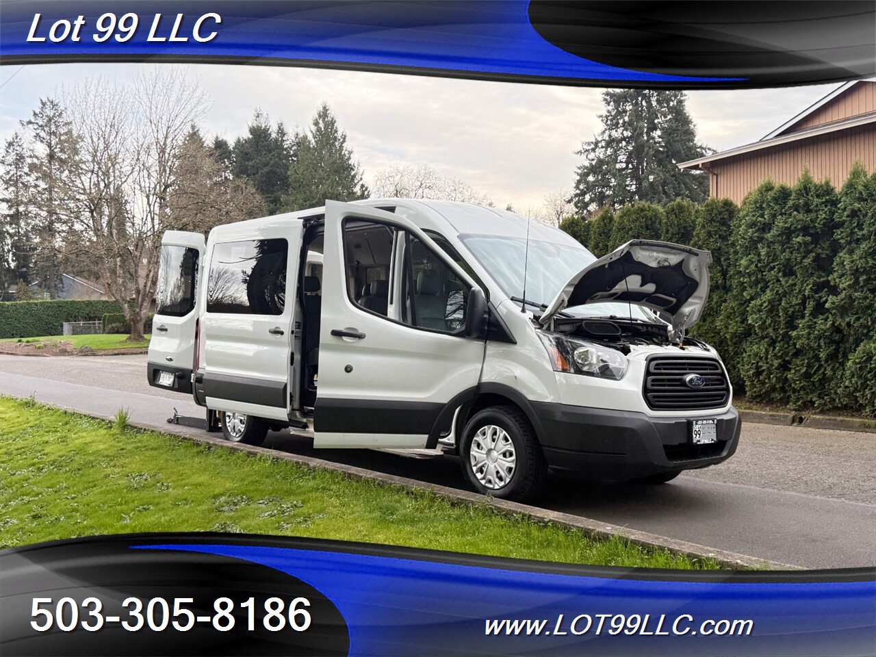2015 Ford Transit T350 WHEELCHAIR VAN 8 Passenger 125k 1-Owner  34 " BraunMobility Rear Lift Vinyl  Seats - Photo 28 - Milwaukie, OR 97267