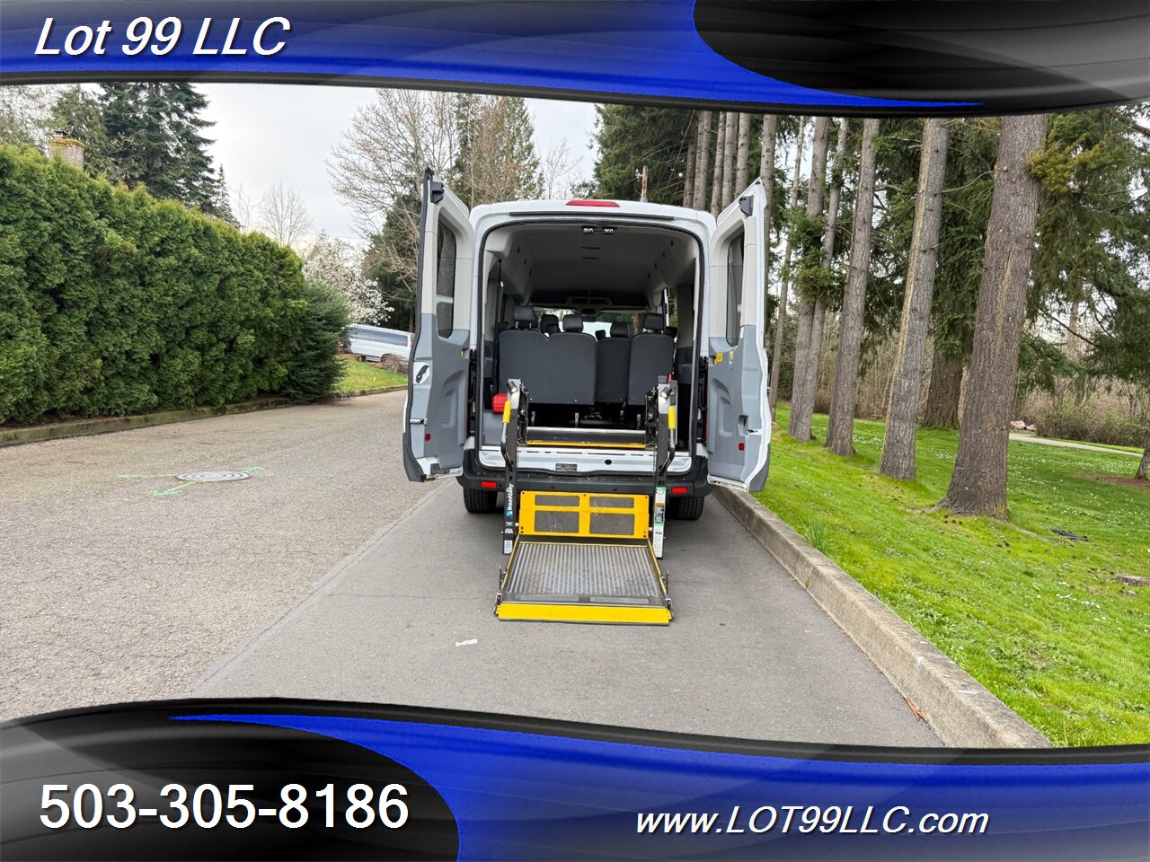 2015 Ford Transit T350 WHEELCHAIR VAN 8 Passenger 125k 1-Owner  34 " BraunMobility Rear Lift Vinyl  Seats - Photo 19 - Milwaukie, OR 97267