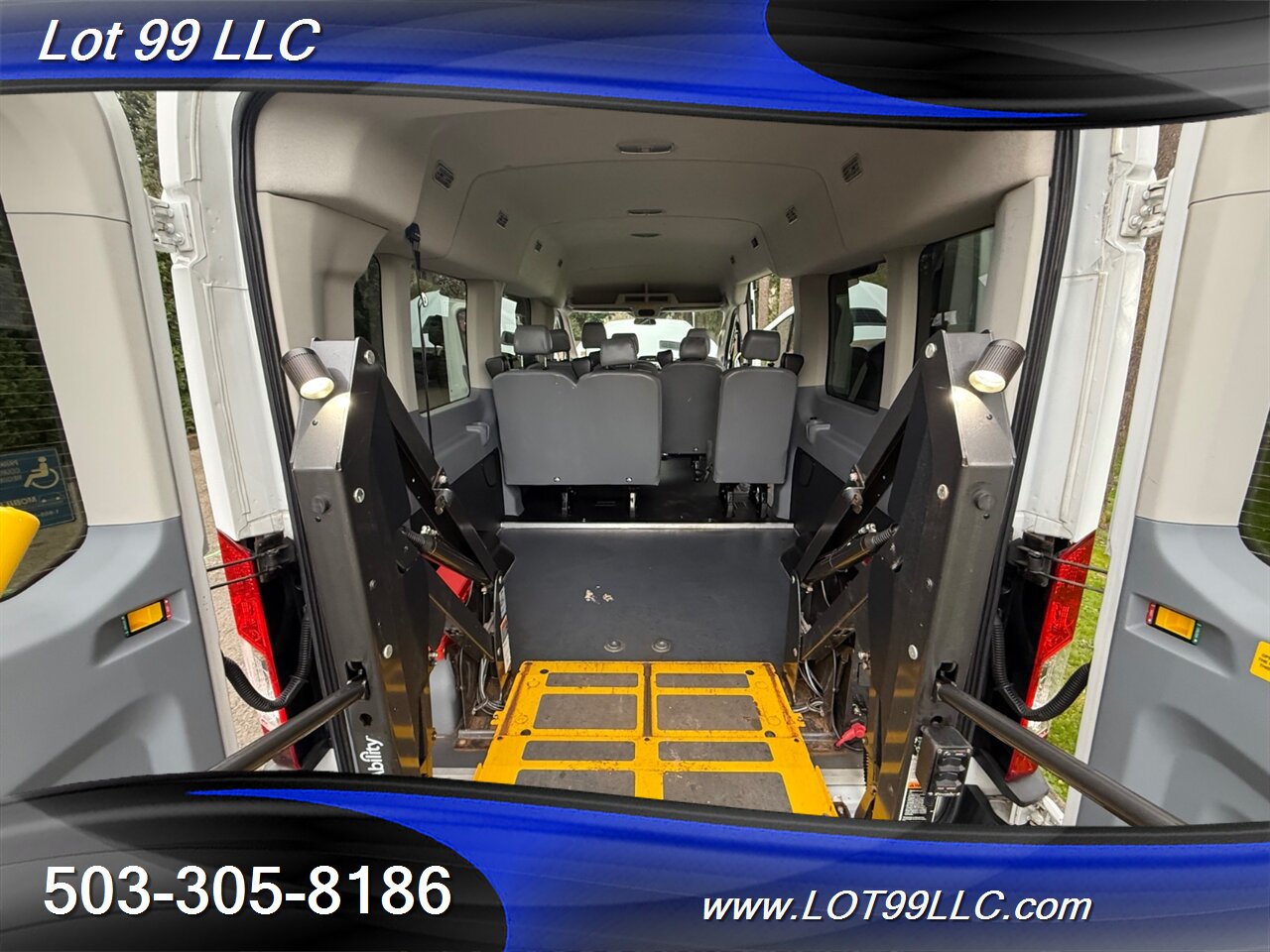 2015 Ford Transit T350 WHEELCHAIR VAN 8 Passenger 125k 1-Owner  34 " BraunMobility Rear Lift Vinyl  Seats - Photo 4 - Milwaukie, OR 97267