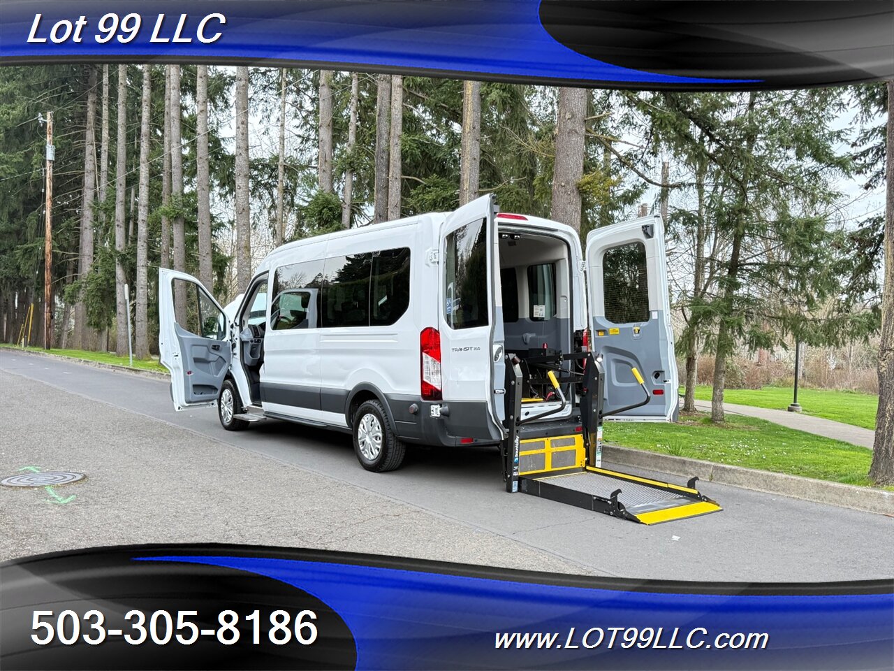 2015 Ford Transit T350 WHEELCHAIR VAN 8 Passenger 125k 1-Owner  34 " BraunMobility Rear Lift Vinyl  Seats - Photo 31 - Milwaukie, OR 97267