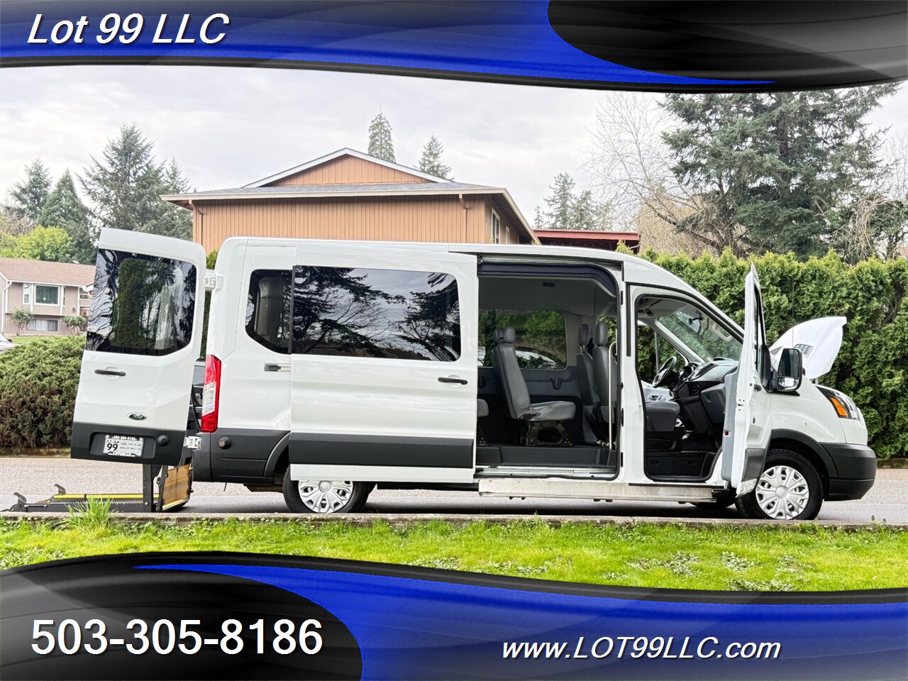 2015 Ford Transit T350 WHEELCHAIR VAN 8 Passenger 125k 1-Owner  34 " BraunMobility Rear Lift Vinyl  Seats - Photo 29 - Milwaukie, OR 97267