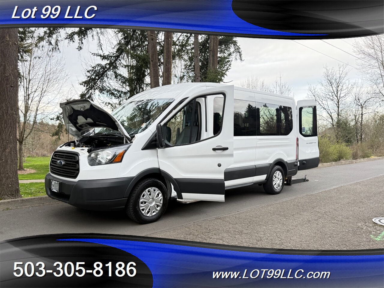 2015 Ford Transit T350 WHEELCHAIR VAN 8 Passenger 125k 1-Owner  34 " BraunMobility Rear Lift Vinyl  Seats - Photo 25 - Milwaukie, OR 97267