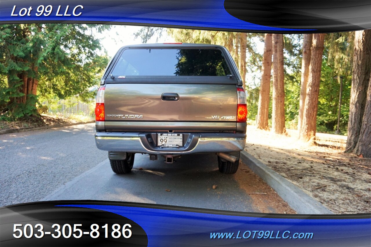 2005 Toyota Tundra SR5 4X4 Double Cab V8 5.7L Canopy NEW TIRES - Photo 10 - Milwaukie, OR 97267