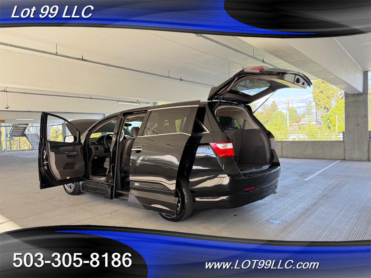 2013 Honda Odyssey EX-L WHEELCHAIR VAN Power Ramp New Tires DVD Entertainment Htd Leather Moon Roof - Photo 33 - Milwaukie, OR 97267