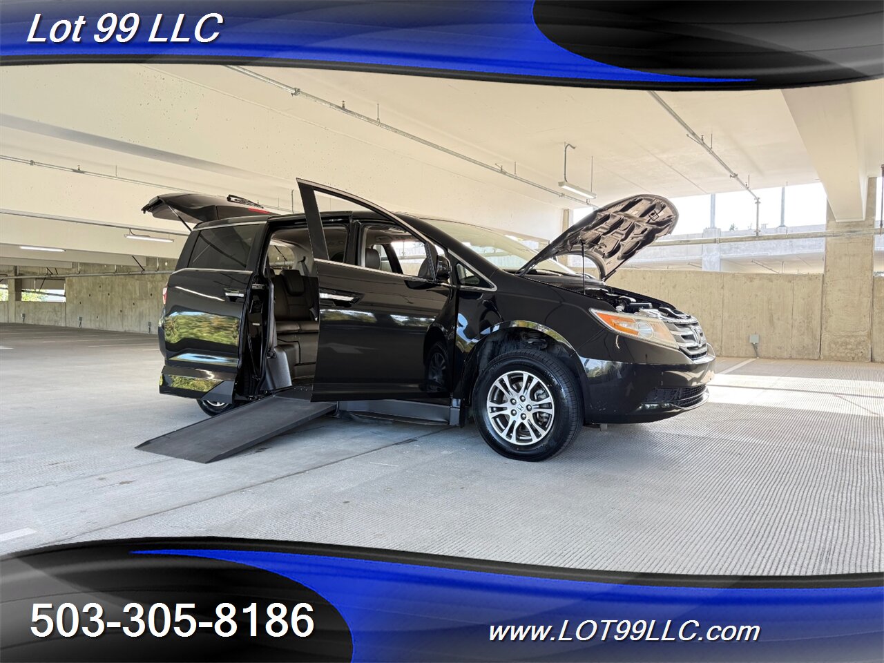 2013 Honda Odyssey EX-L WHEELCHAIR VAN Power Ramp New Tires DVD Entertainment Htd Leather Moon Roof - Photo 30 - Milwaukie, OR 97267