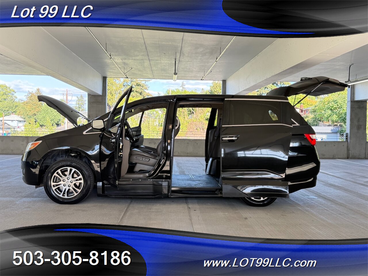 2013 Honda Odyssey EX-L WHEELCHAIR VAN Power Ramp New Tires DVD Entertainment Htd Leather Moon Roof - Photo 21 - Milwaukie, OR 97267