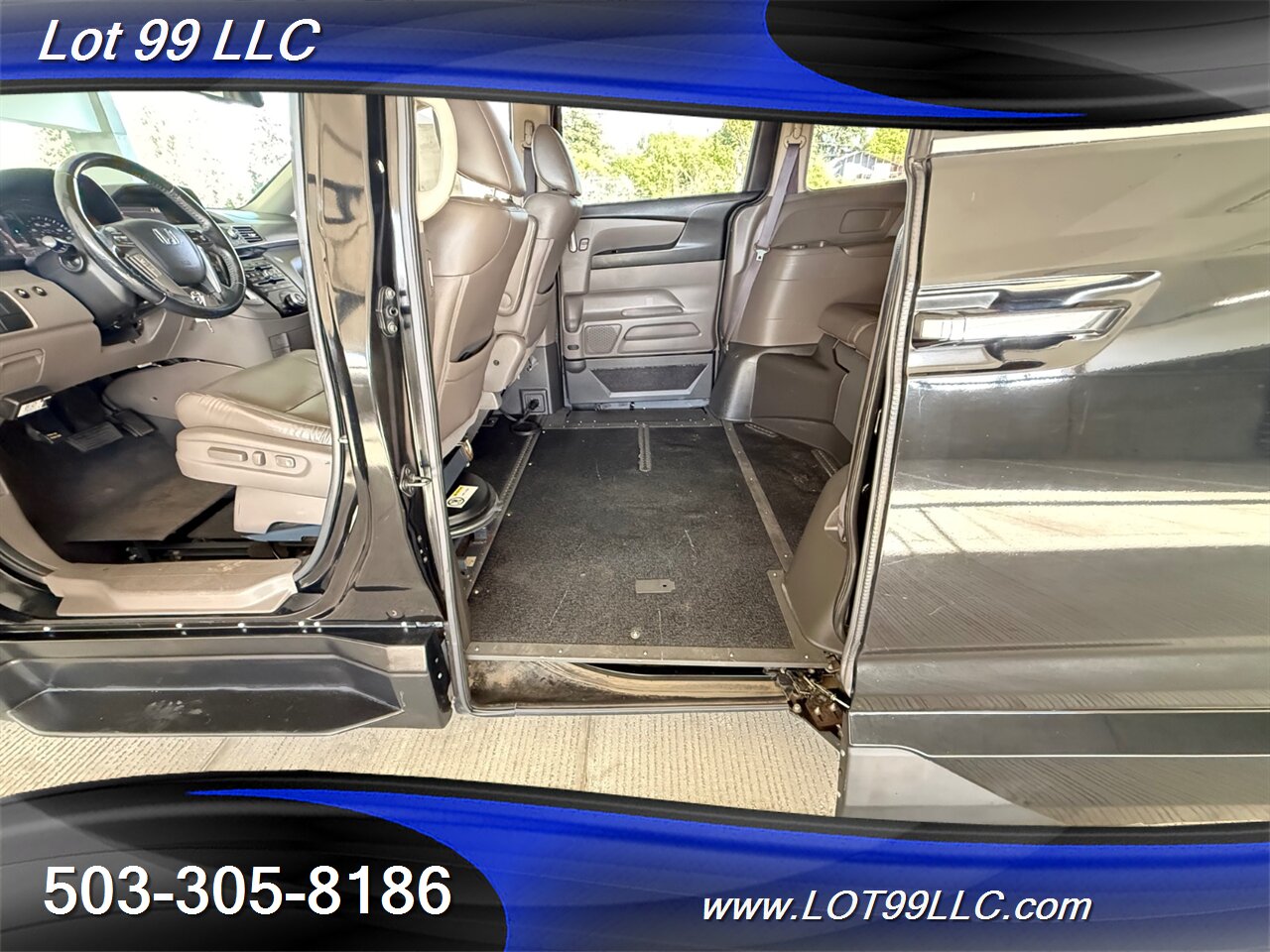 2013 Honda Odyssey EX-L WHEELCHAIR VAN Power Ramp New Tires DVD Entertainment Htd Leather Moon Roof - Photo 46 - Milwaukie, OR 97267