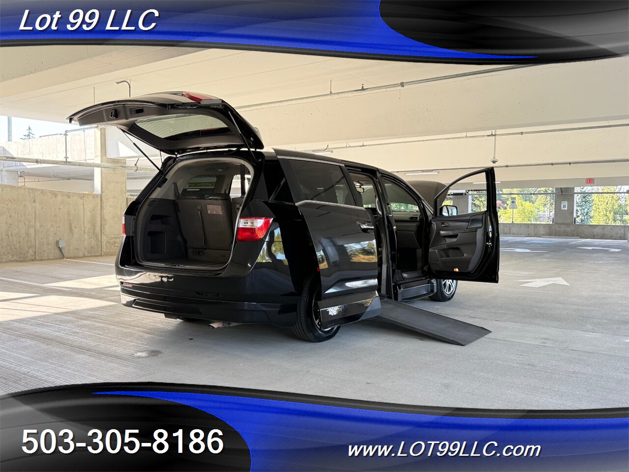 2013 Honda Odyssey EX-L WHEELCHAIR VAN Power Ramp New Tires DVD Entertainment Htd Leather Moon Roof - Photo 31 - Milwaukie, OR 97267