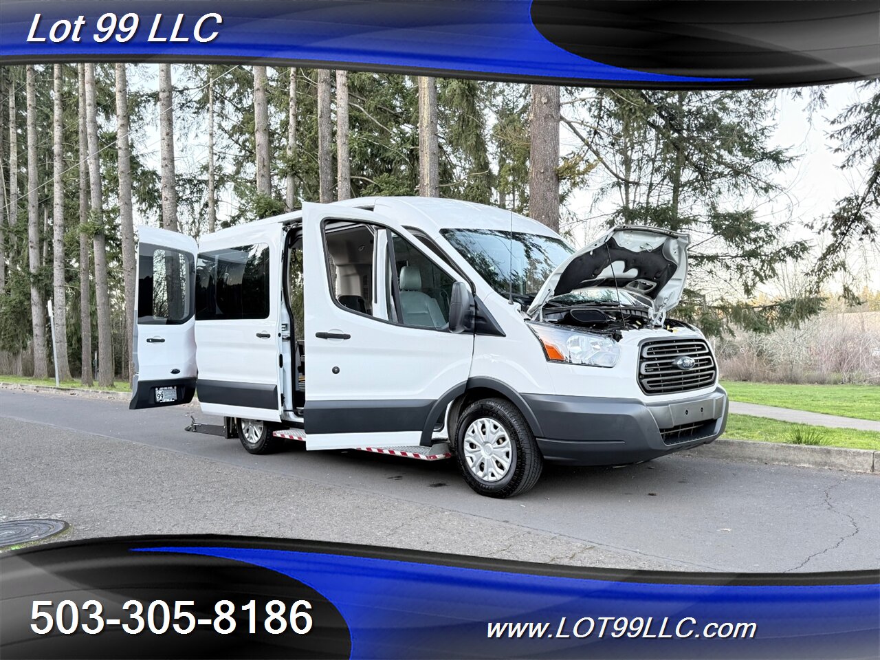 2018 Ford Transit MID Roof 59k ** WHEELCHAIR VAN** 5 Passenger Vinyl Seats Braun Rear Lift Backup Camera - Photo 32 - Milwaukie, OR 97267