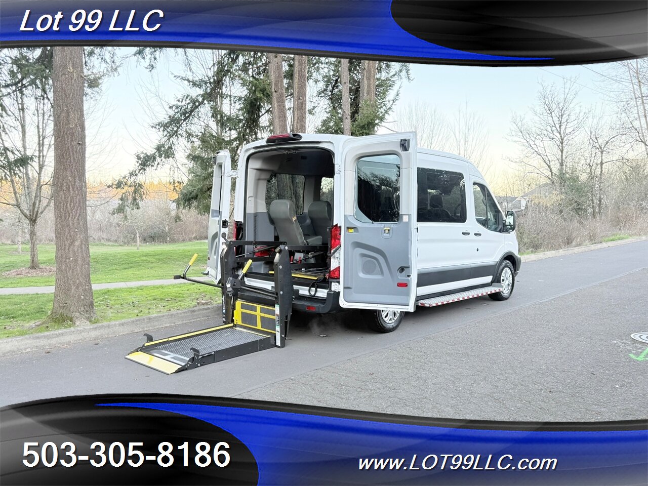 2018 Ford Transit MID Roof 59k ** WHEELCHAIR VAN** 5 Passenger Vinyl Seats Braun Rear Lift Backup Camera - Photo 2 - Milwaukie, OR 97267