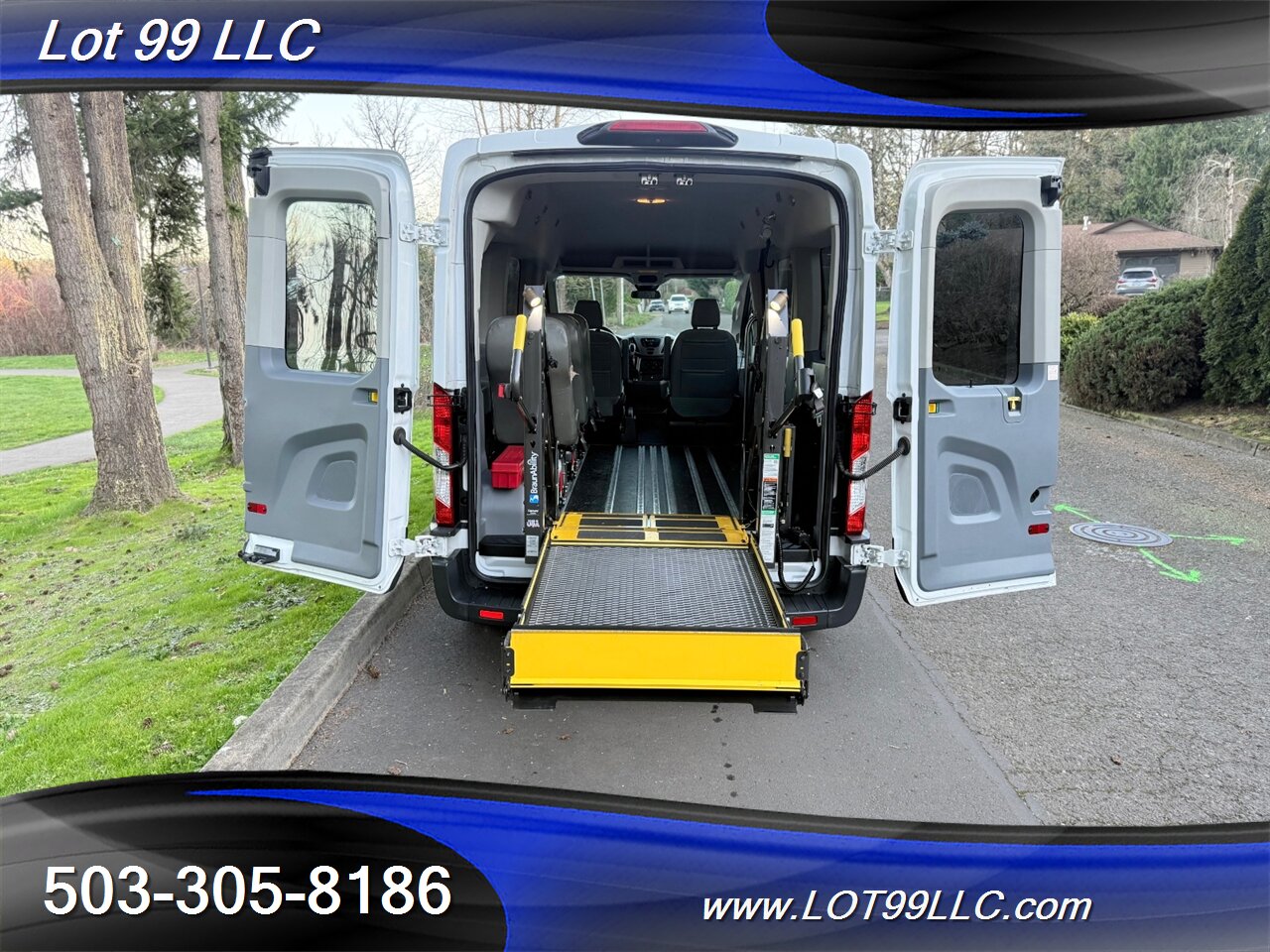 2018 Ford Transit MID Roof 59k ** WHEELCHAIR VAN** 5 Passenger Vinyl Seats Braun Rear Lift Backup Camera - Photo 3 - Milwaukie, OR 97267