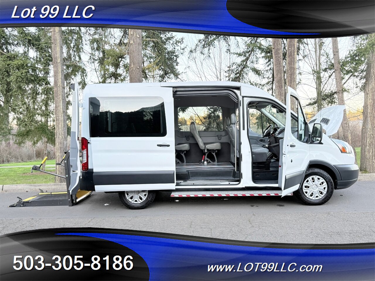 2018 Ford Transit MID Roof 59k ** WHEELCHAIR VAN** 5 Passenger Vinyl Seats Braun Rear Lift Backup Camera - Photo 1 - Milwaukie, OR 97267