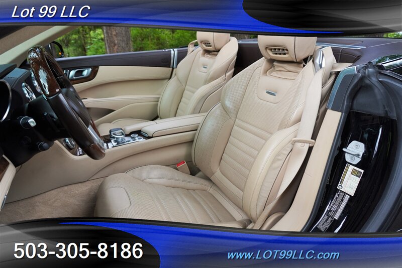 2013 Mercedes-Benz SL 63 AMG Hard Top Convertible Only 37K LOW MILES  Heated AC Leather Seats Pano Roof BLACK AMG Wheels Newer Tires