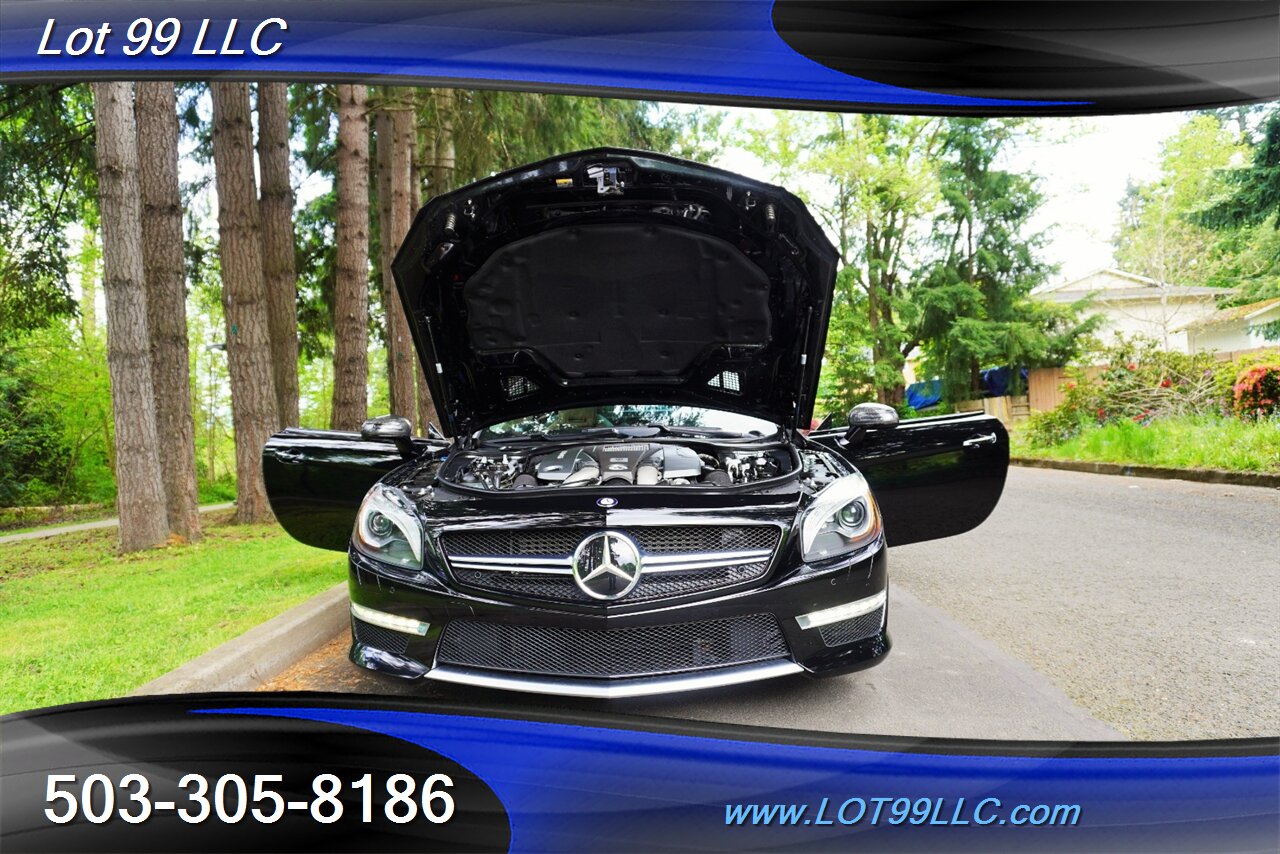 2013 Mercedes-Benz SL 63 AMG Hard Top Convertible Only 37K LOW MILES  Heated AC Leather Seats Pano Roof BLACK AMG Wheels Newer Tires - Photo 28 - Milwaukie, OR 97267