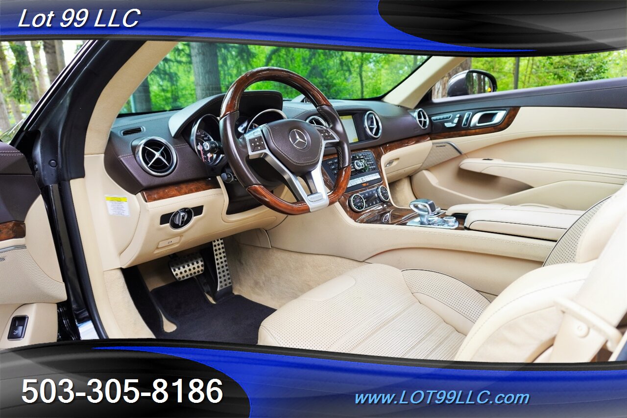 2013 Mercedes-Benz SL 63 AMG Hard Top Convertible Only 37K LOW MILES  Heated AC Leather Seats Pano Roof BLACK AMG Wheels Newer Tires - Photo 14 - Milwaukie, OR 97267