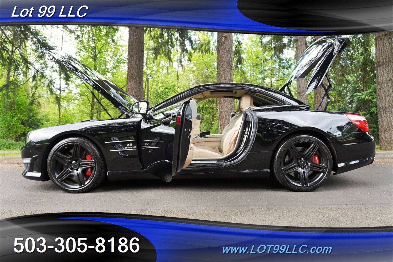 2013 Mercedes-Benz SL 63 AMG Hard Top Convertible Only 37K LOW MILES  Heated AC Leather Seats Pano Roof BLACK AMG Wheels Newer Tires - Photo 27 - Milwaukie, OR 97267