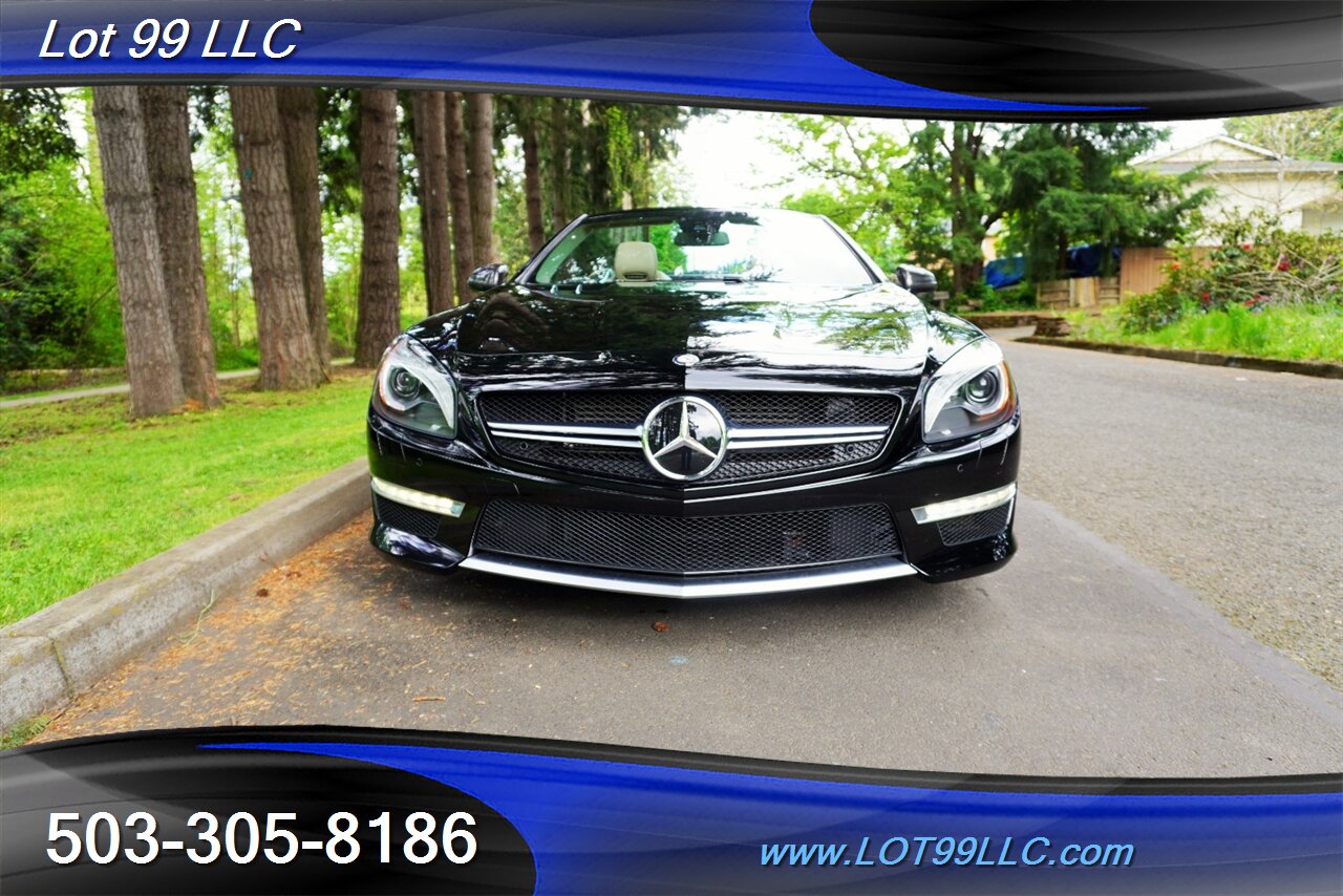2013 Mercedes-Benz SL 63 AMG Hard Top Convertible Only 37K LOW MILES  Heated AC Leather Seats Pano Roof BLACK AMG Wheels Newer Tires - Photo 7 - Milwaukie, OR 97267