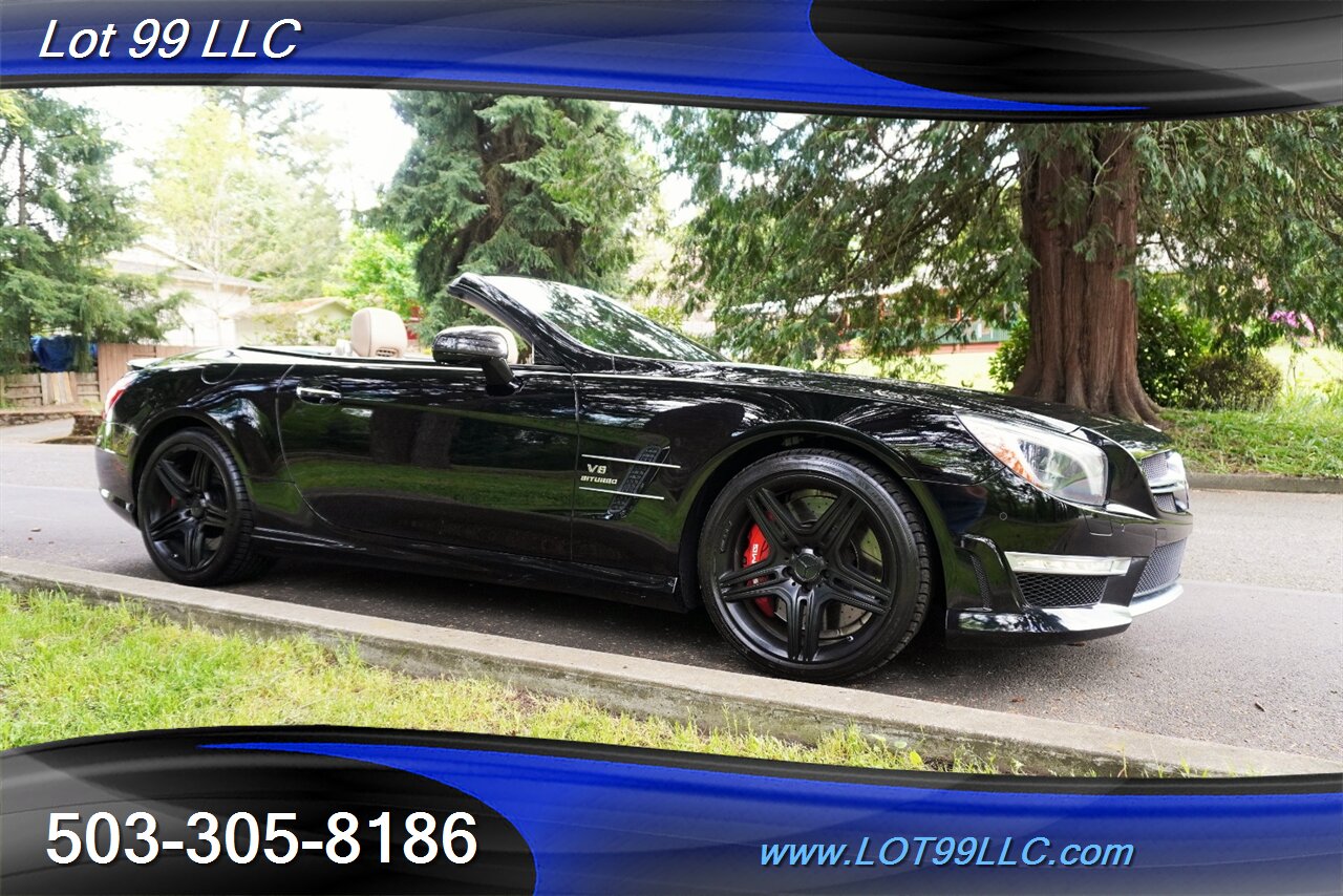 2013 Mercedes-Benz SL 63 AMG Hard Top Convertible Only 37K LOW MILES  Heated AC Leather Seats Pano Roof BLACK AMG Wheels Newer Tires - Photo 8 - Milwaukie, OR 97267