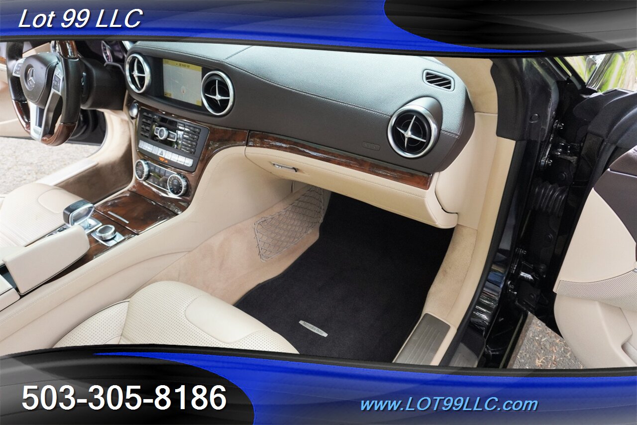 2013 Mercedes-Benz SL 63 AMG Hard Top Convertible Only 37K LOW MILES  Heated AC Leather Seats Pano Roof BLACK AMG Wheels Newer Tires - Photo 37 - Milwaukie, OR 97267
