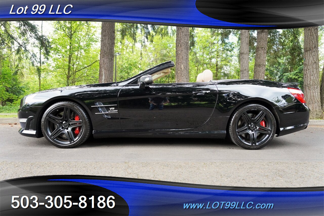 2013 Mercedes-Benz SL 63 AMG Hard Top Convertible Only 37K LOW MILES  Heated AC Leather Seats Pano Roof BLACK AMG Wheels Newer Tires - Photo 2 - Milwaukie, OR 97267