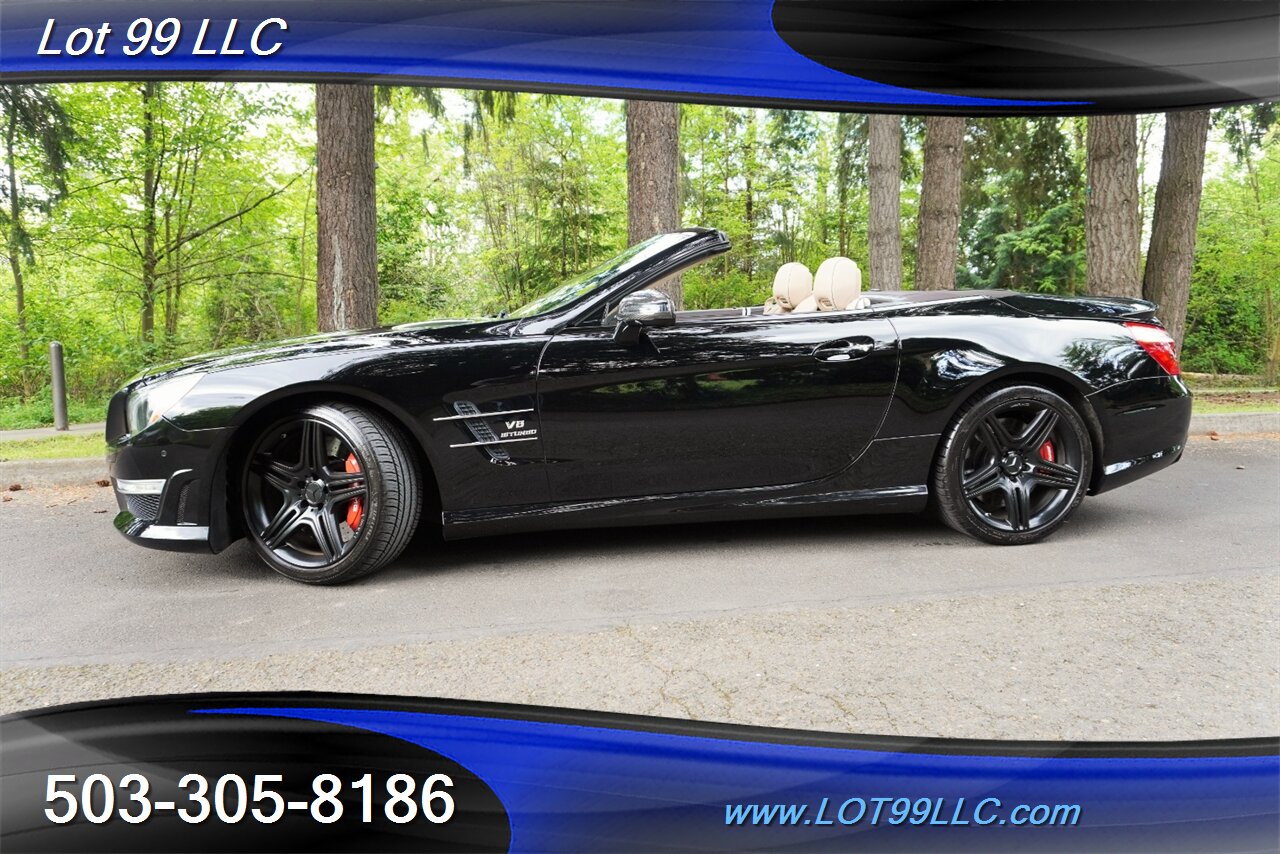 2013 Mercedes-Benz SL 63 AMG Hard Top Convertible Only 37K LOW MILES  Heated AC Leather Seats Pano Roof BLACK AMG Wheels Newer Tires - Photo 6 - Milwaukie, OR 97267