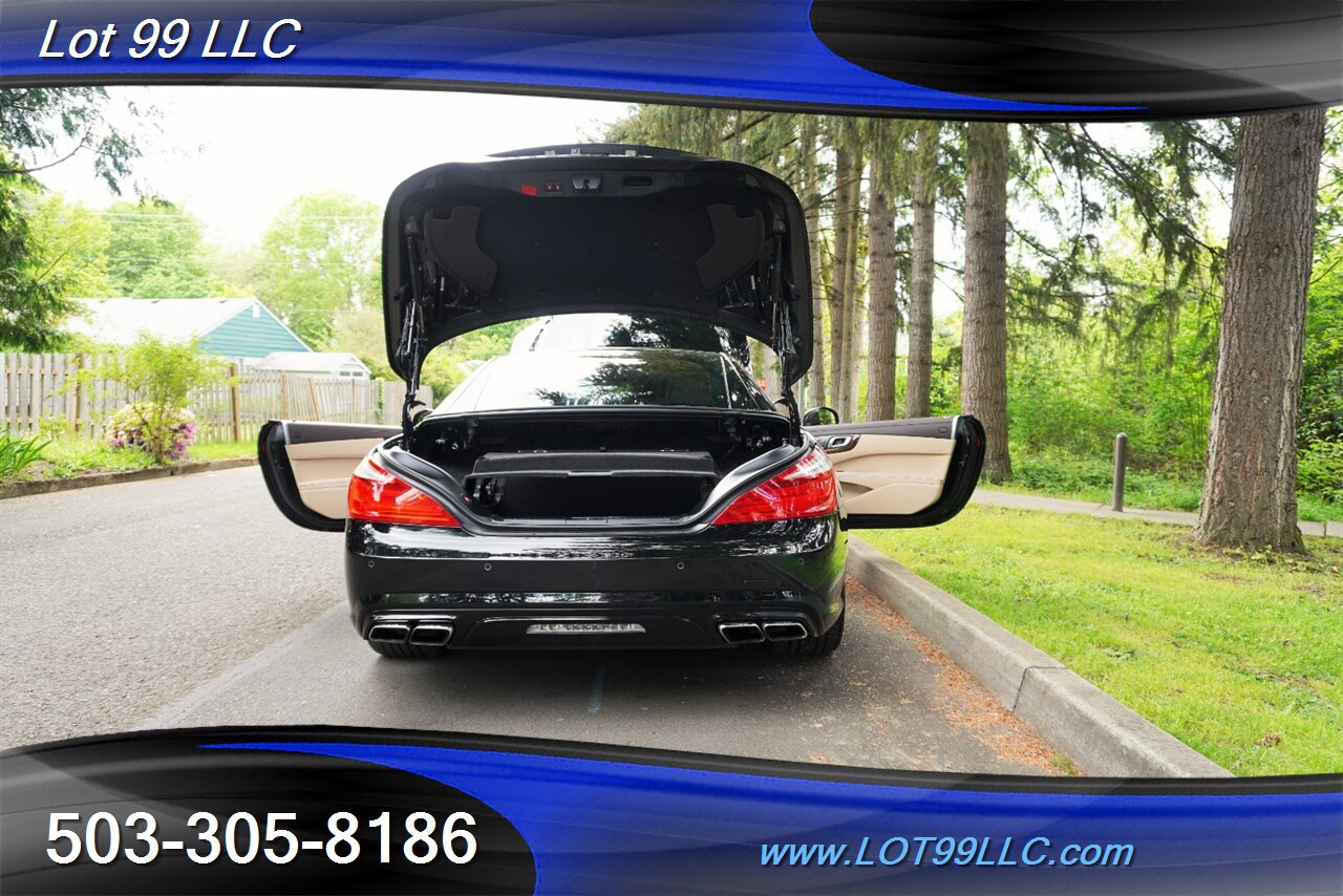 2013 Mercedes-Benz SL 63 AMG Hard Top Convertible Only 37K LOW MILES  Heated AC Leather Seats Pano Roof BLACK AMG Wheels Newer Tires - Photo 30 - Milwaukie, OR 97267