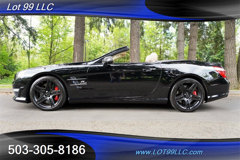 2013 Mercedes-Benz SL 63 AMG Hard Top Convertible Only 37K LOW MILES  Heated AC Leather Seats Pano Roof BLACK AMG Wheels Newer Tires