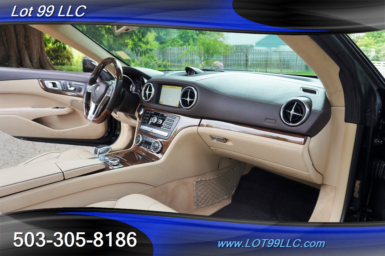 2013 Mercedes-Benz SL 63 AMG Hard Top Convertible Only 37K LOW MILES  Heated AC Leather Seats Pano Roof BLACK AMG Wheels Newer Tires - Photo 17 - Milwaukie, OR 97267